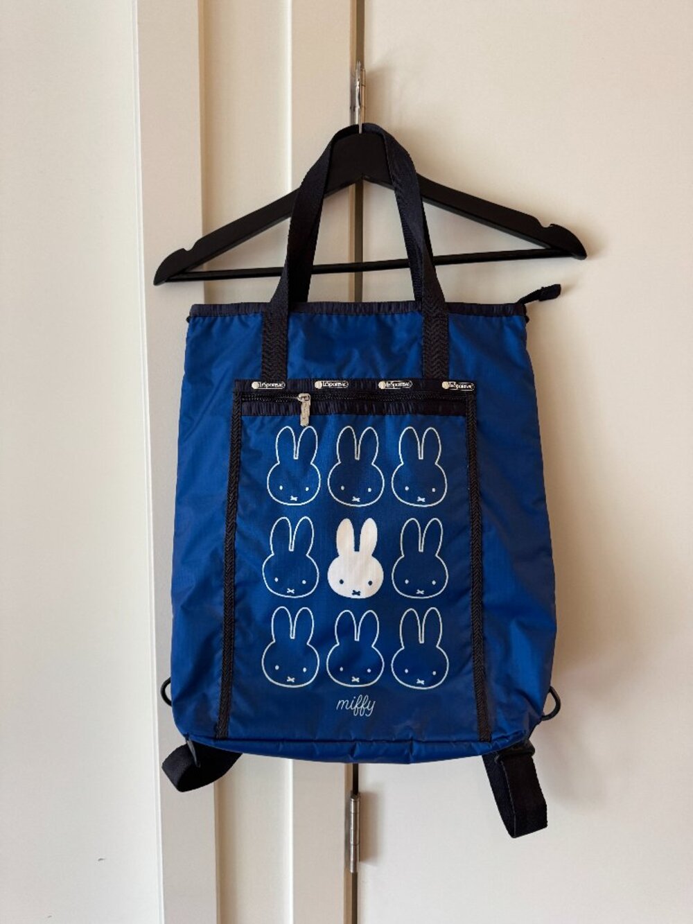 VERY RARE ASIA EXCLUSIVE DICK BRUNA MIFFY X LE SPORTSAC BACKPACK ZIPPED TOTE